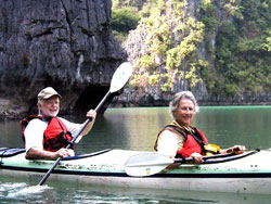 kayaking Halong Bay